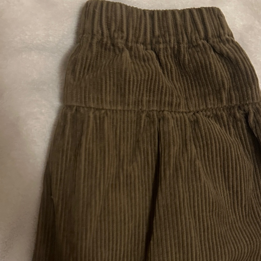Kids Tan Corduroy Shorts - Picture 4 of 5